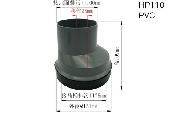 100mmの反酸化洗面所の下水管は浴槽のためのLeakproof配管する