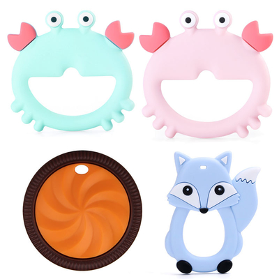 Adsorbable 耐摩耗性天然ゴムのおもちゃ、かわいいパラゴムの天然ゴムTeether